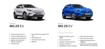 MG ZS ZS EV. 100% ELECTRICO. HASTA 440 KM DE AUTONOMÍA. MODELO COMFORT 21980€, MODELO LUXURY 23980€